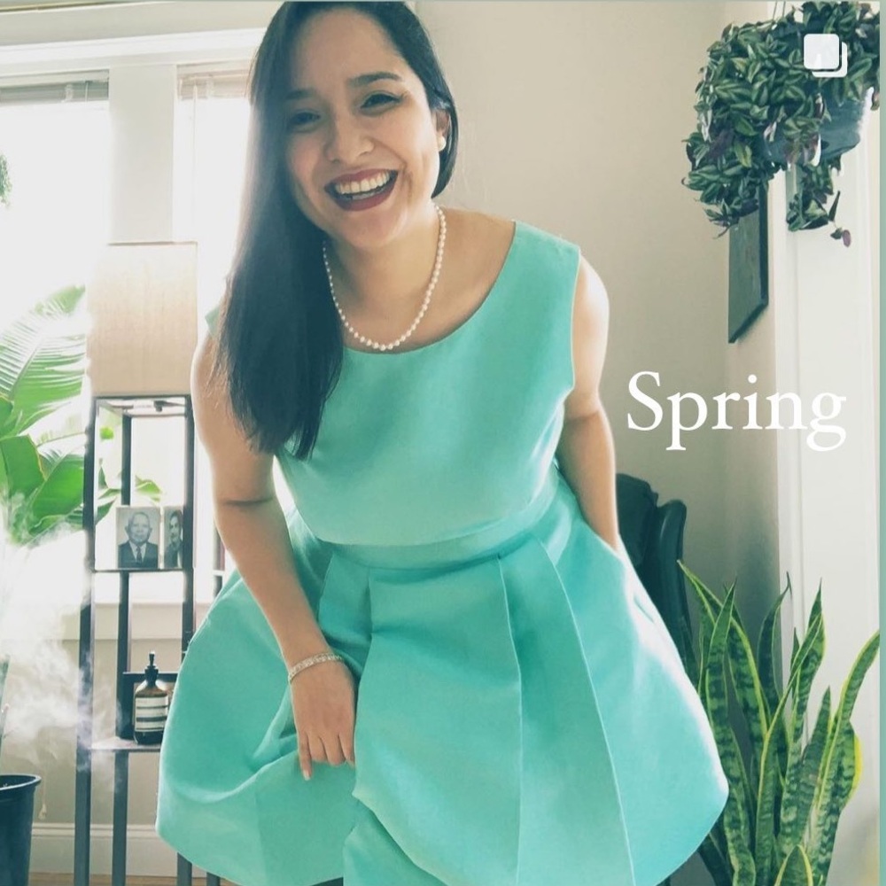 kate spade Aqua Teal Pleated Backless Party Dress Bow & Pockets | RARE FIND! 💎